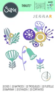 Sizzix Thinlits Die Folk Florals by Jenna Rushforth