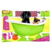 Carolines Treasures AMB1335PILLOWCASE Tub for Two with Poodle & Pug Fabric St...