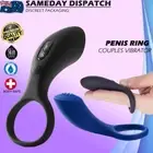 WOWYES Vibrating Penis Ring Cock Ring Clitoris Stimulator Delay Couples Sex Toy