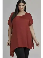 Ts Taking Shape Tunic Size 20 Covet Top I Love The Nightlife Red NWT Luxe Wear