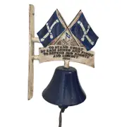 Eureka Flag Bell Cast Iron Sign