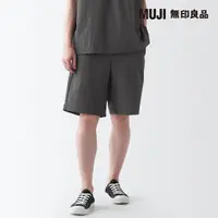 在飛比找momo購物網優惠-【MUJI 無印良品】男聚酯纖維透氣彈性短褲(共3色)