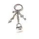 Michael Kors 水鑽鑰匙、鎖頭設計鑰匙圈-銀色 # 35F8SKCK7U (5折)