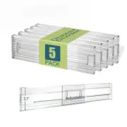 Expandable Clear Drawer Dividers - 3.1'' Height, 11-19'' Adjustable Drawer Se...