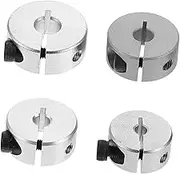 Anneome 4 Pcs Aluminum Stop Collars Split Rings for Precision Machinery Accessories Practical Fixing Rings for Food Packaging and Printing Machines and Convenient Design