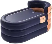 Portable Ice Bath Tub - Foldable Polar Plunge Pool for Outdoor Travel | Cold & Hot Water Sauna for Deep Freeze Therapy | Adult Injuries Recovery | 160 * 65 Orange