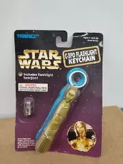 Star Wars C3PO Flashlight Keychain with extra bulb Tiger Brand 1997