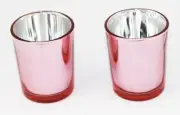 100 Rose Gold Glass Tealight Votive Candle Holder Wedding Event Party BULK BUY