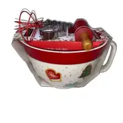 THE BAKESHOP Sugar Cookie Mixing POURING BOWL Rolling Pin Whisk Cutters NEW