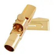 Alto Saxophone Mouthpiece with Cap Gold Plated Metal Mouthpiece for Saxophone...