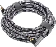 KALLORY Braided Video and Audio Cables HiFi Digital Cable with Durable Connectors for Seamless Audio Setup Home Theater Tv and Entertainment Systems