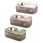 Dog Drinking Fountain with Stainless Bowl Pet Water Dispenser with Filtering