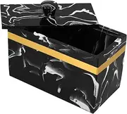 Cabilock Australian Cotton Swab Holder 2 Compartment Box with Dispenser Lid for Makeup