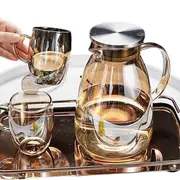 1.8L TeaPot Set Stainless Steel Infuser Filter lids Coffee Tea Kettle Teapot With 2 Cups