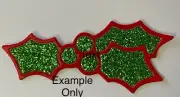 HOLLY & BERRIES Die-Cuts(6pc) Christmas•Holiday•Plant•Leaf •Outline•Card Making•