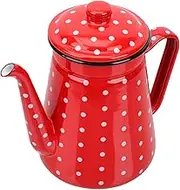 ABOOFAN Enameled Coffee Pot Narrow Mouth Kettle for Tea Water Milk Storage Container with Comfortable Handle Modern Design for Home Use