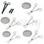 1/3PCS Disposable Septum Forceps Clamp Plier Piercing Tool Supply 4 Styles