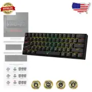 Customizable RGB 60% Compact Keyboard - Dragonborn with Hot-Swappable Switches