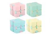 4-Pack Infinity Cube Fidget Toys, Stress Relief Mini Gadgets to Relieve Anxiety and Kill Time
