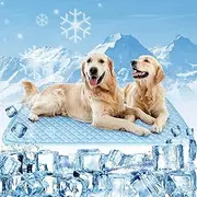 Dog Cooling Mat Thicken Cooling Mat for Dogs Pet Self Cooling Pad Non-Slip Dog Cooling Bed for Indoor & Outdoor Car Seats