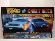 Scalextric C1431TF Back to the Future vs Knight Rider 1/32 Slot Car Set w/2 Cars