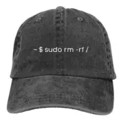 Sudo Rm -Rf Men Pure Color Dad Hats COMPUTER Programmer Code Sun Baseball Caps