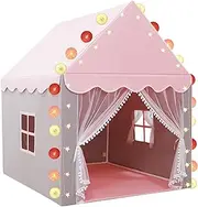 Children's Indoor Tent with Light, Play Tent for Children, Princess Tent for Girls, Hut Tent for Boys, Girls, without Cushion, No Cushion, 100 x 120 x 130 cm
