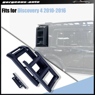 Fit for LR Discovery 4 2010-2016 Black Foldable Side Window Step Ladder Aluminum