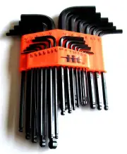 25pc ILLINOIS INDUSTRIAL BALL END ALLEN HEX WRENCH KEY DRIVER SET