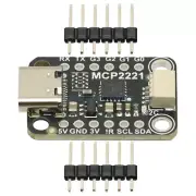 MCP2221A USB to GPIO ADC/I2C Converter Adapter Module Breakout Board Type-C DIY