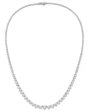 Diana M. Fine Jewelry 14K 10.00 ct. tw. Lab-Grown Diamond Tennis Necklace