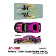 JC-9368 White Toner Waterslide Decals Evangelon 1:64 Hot Wheel