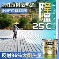 在飛比找蝦皮購物優惠-20公斤 鐵皮屋防水 鐵皮屋降溫塗料 反射隔熱漆  防水防銹