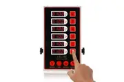 6 Channel Digital Kitchen Timer, Cooking Reminder Commercial Kitchen Bell Alarm Clock