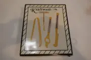 Vintage 80'sCocktail Bartender Tool (4) piece Set Kraft Ware with Box in Chrome