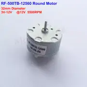 RF-500TB-12560 DC 3V-12V 5500RPM 32mm Diameter Mini DC Motor for Bell Fragrance