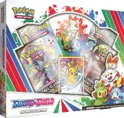Pokemon Sword & Shield Figure Collection Box 4 Booster Packs Pikachu Promo Card