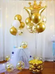 Large Balloon Arch Set Column Stand Base Frame Kit Birthday Wedding Party Dec...