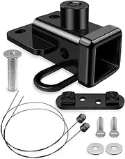 Class 3 Trailer Hitch Receiver Compatible with Dodge Ram 1500 2019-2024 Replace 13419, 2 Inch Tow Trailer Rear Bumper Hitch with Bolts Black Rust Resistant Powder Coating