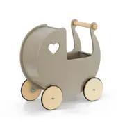 Moover Toys Classic Dolls Pram Wooden Kids/Childrens Playset Toy Grey 18m+