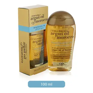 OGX 摩洛哥堅果 #淺藍護髮油1盒 修護秀髮Argan oil Penetrating Renewing