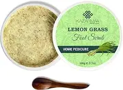KAZARMAA Anti Fungal Lemon Grass Foot Scrub For Home Pedicure With Natural Oils -100G