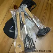 Snow Peak Kitchen Tool Set Ladle Spatula Turner W/ Case Camping Cooking Outdoor