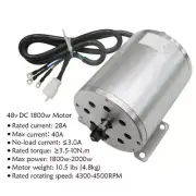 1800W 48V Brushless Electric Motor fo Bicycle Go Kart Quad Ebike Buggy Golf Cart