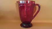 Princess House Marbella Ruby Glass Pitcher (3258)