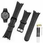 Black for Suunto Vector Replacement Band Rubber Silicone Watch Strap +Tool +Pins