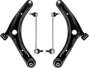 4Pcs Front Lower Control Arm Suspension Kit Compatible With JEEP COMPASS PATRIOT DODGE CALIBER 2007 2008 2009 2010 2011 2012-2017