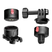 3-piece Magnetic Gimbal Base Adapter for Gopro / Insta360 Go 3 Action Camera