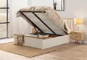 KIRK White/Natural Queen Lift Bed