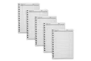 5pc Spirax 701 Organiser Range Things to-Do Notebook Writing Stationery 96-Pages